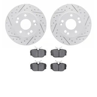 R1 Concepts WBUN1-63005 Brake Rotors - Carbon Coated - D/S W/ Optimum Oe Pads